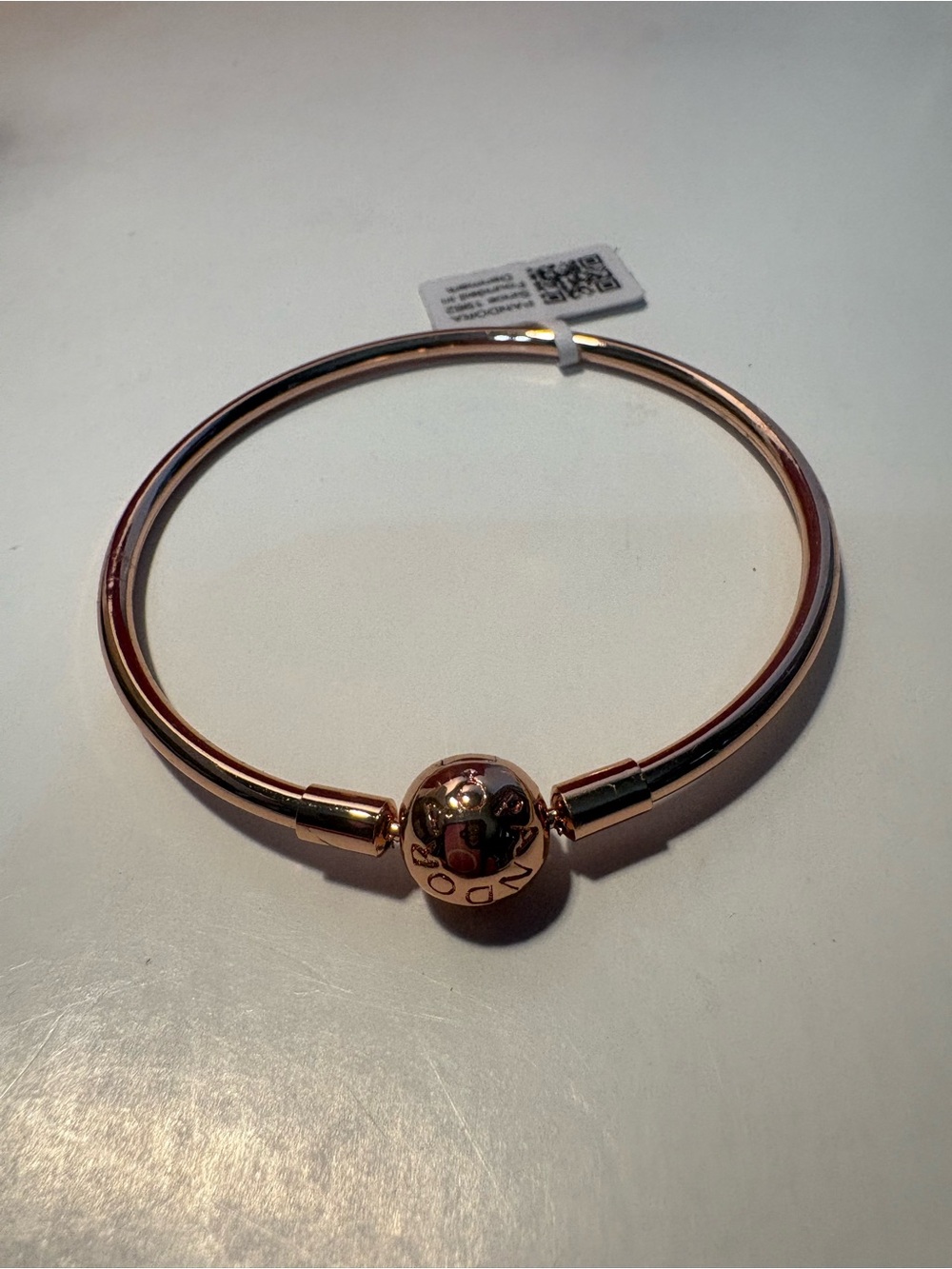 Pandora Rose Gold Signature Ball Clasp Bracelet
